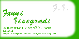 fanni visegradi business card